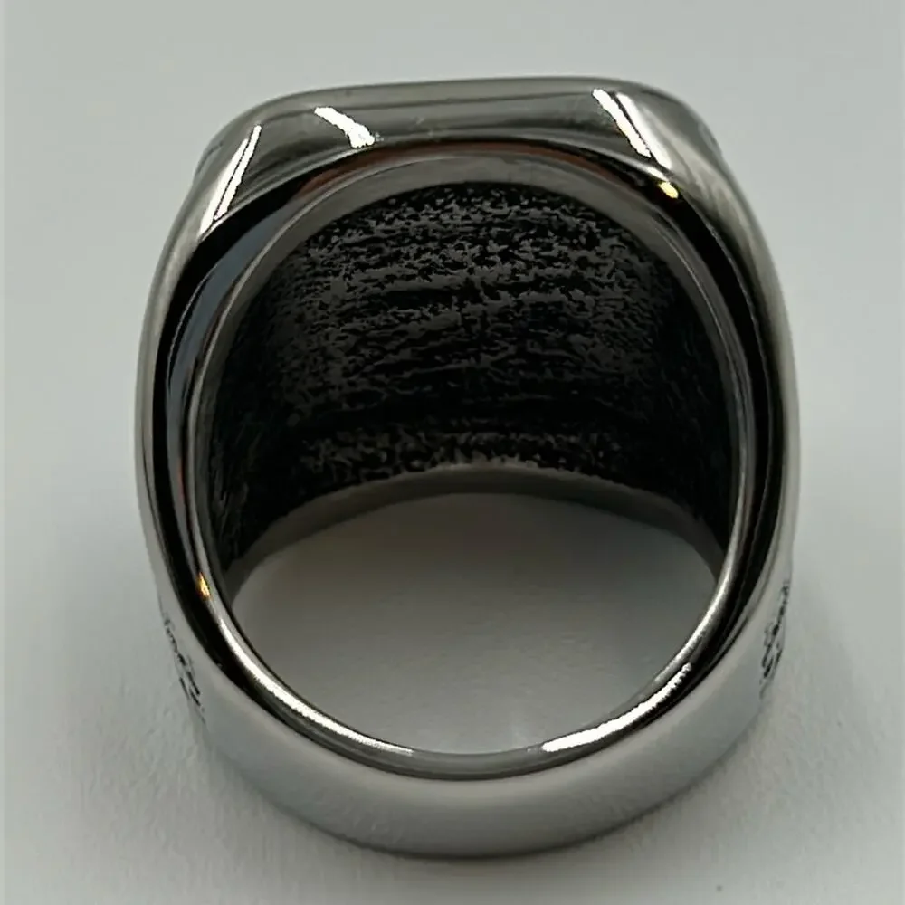 Black Onyx Handmade Natural Stone Men's Ring Size 8 NWT